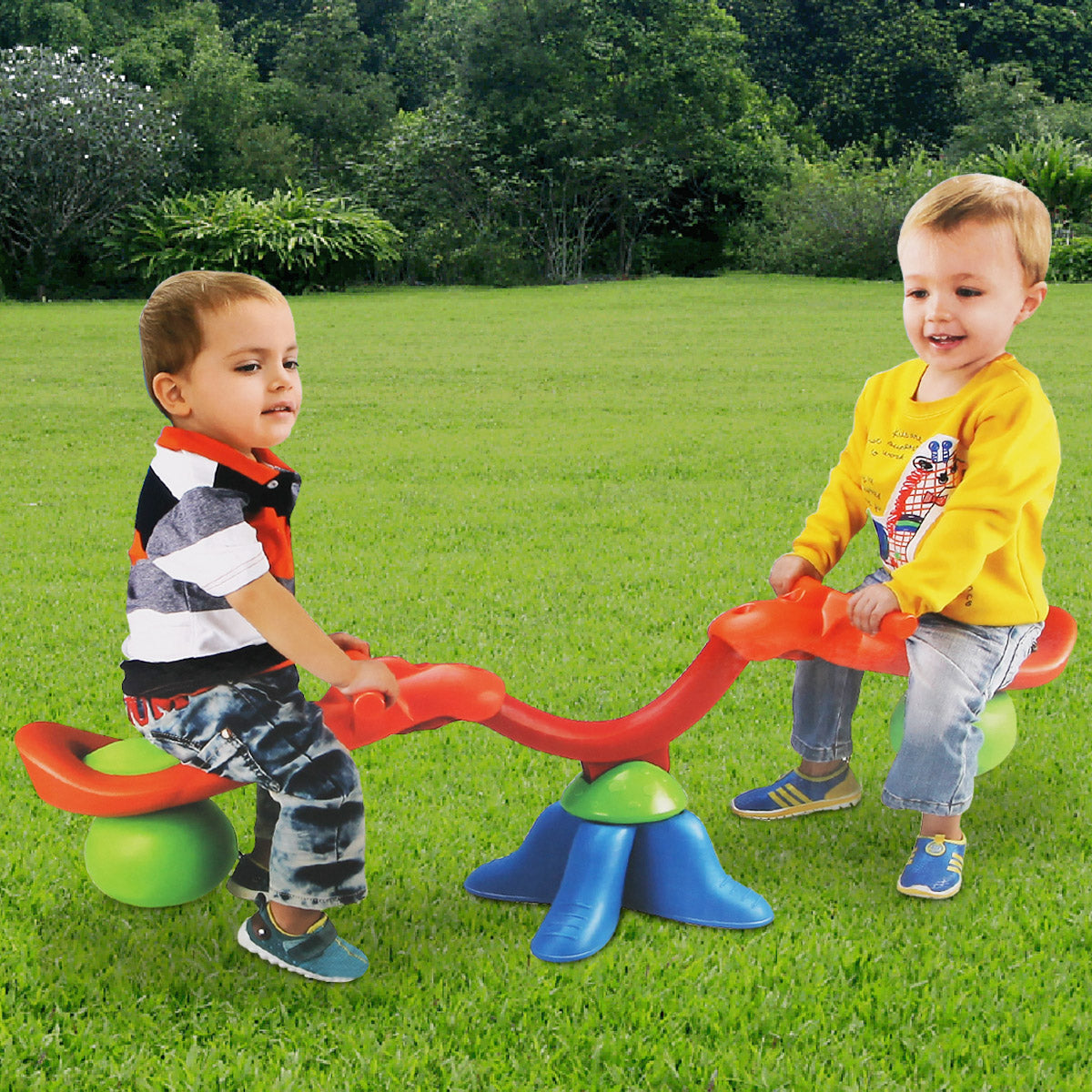 Kid's Seesaw 360 Degree Spinning Teeter, Red Seesaws at Gallery Canada