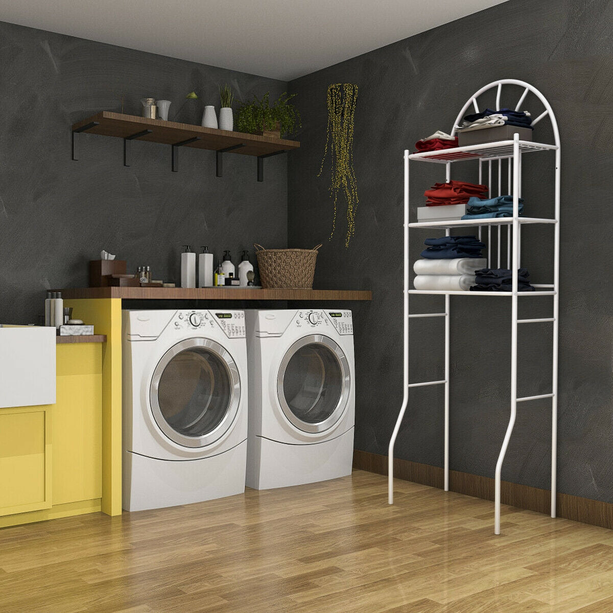 3-Tier Over-The-Toilet Bathroom Storage Rack, White Bathroom Etagere at Gallery Canada