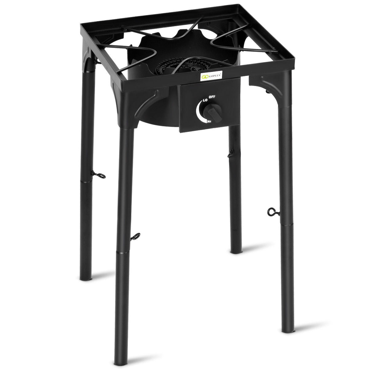 100 000-BTU Portable Propane Outdoor Camp Stove with Adjustable Legs, Black Outdoor Grills at Gallery Canada