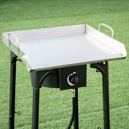 100 000-BTU Portable Propane Outdoor Camp Stove with Adjustable Legs, Black Outdoor Grills at Gallery Canada