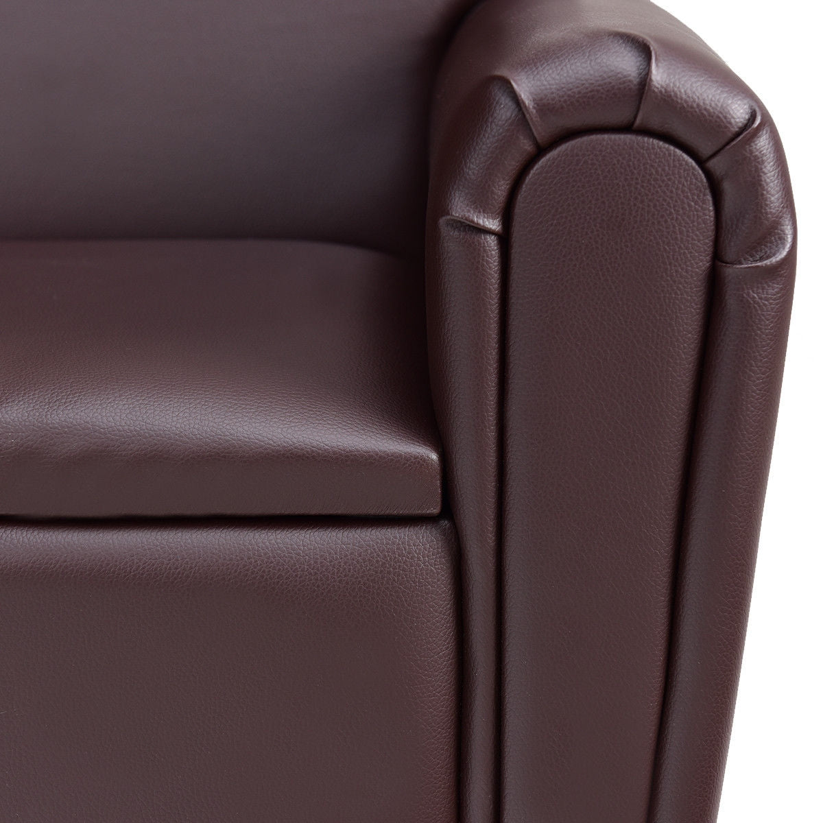 Kids Sofa Armrest Chair with Storage Function, Brown Kids Chairs & Seating at Gallery Canada
