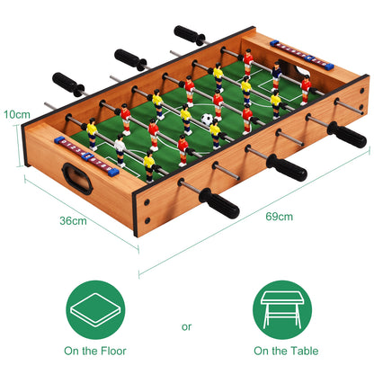 2 in 1 In/Outdoor Air Hockey Foosball Game Table, Brown Game Room at Gallery Canada