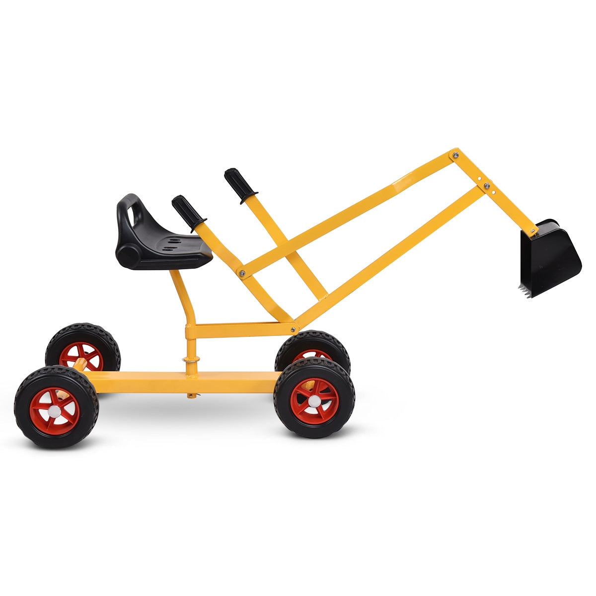 Heavy Duty Kid Ride-on 4-Wheel Excavator Sand Digger, Yellow Sandboxes at Gallery Canada