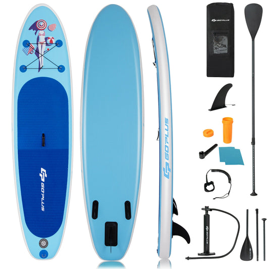 10 FT Inflatable Stand Up Paddle Board, Blue Surfing Blue at Gallery Canada