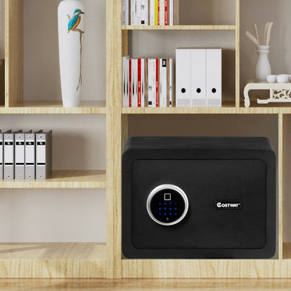 2-Layer Security Safe Deposit Box with Inner LED Light, Black Safe Box at Gallery Canada