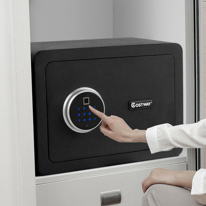 2-Layer Security Safe Deposit Box with Inner LED Light, Black Safe Box at Gallery Canada