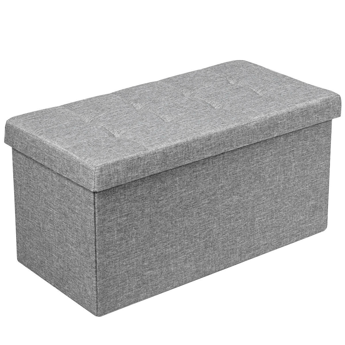 31.5 Inch Fabric Foldable Storage with Removable Storage Bin, Light Gray Shoe Racks & Storage Benches at Gallery Canada