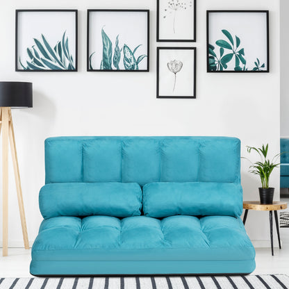 Foldable Floor 6-Position Adjustable Lounge Couch, Blue Floor Chairs at Gallery Canada
