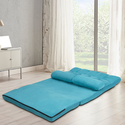 Foldable Floor 6-Position Adjustable Lounge Couch, Blue Floor Chairs at Gallery Canada