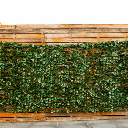 Faux Ivy Leaf Decorative Privacy Fence-40 x 95 Inch, Green Decorative Fencing & Flooring at Gallery Canada