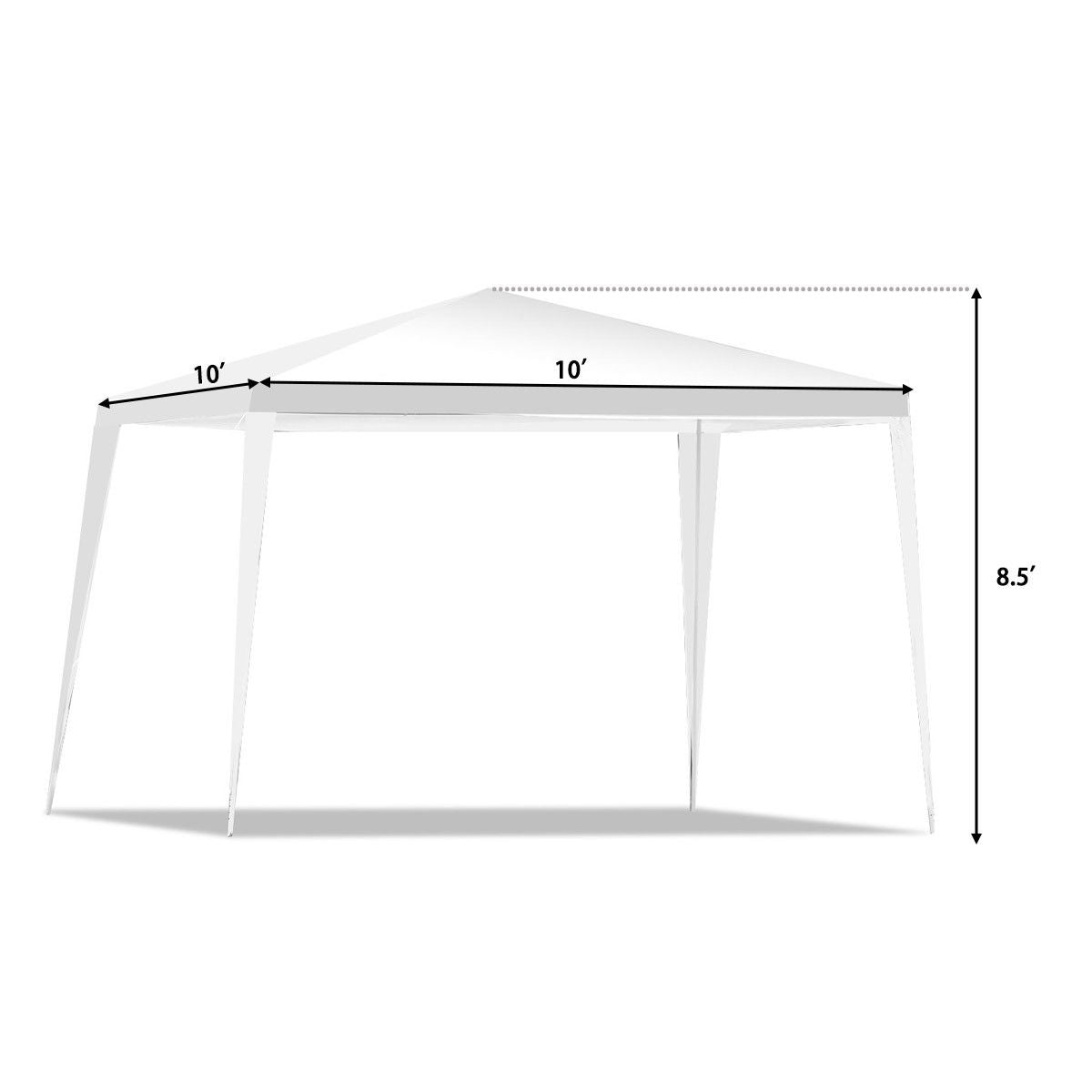 10x10 Feet Outdoor Wedding Canopy Tent, White Canopies at Gallery Canada