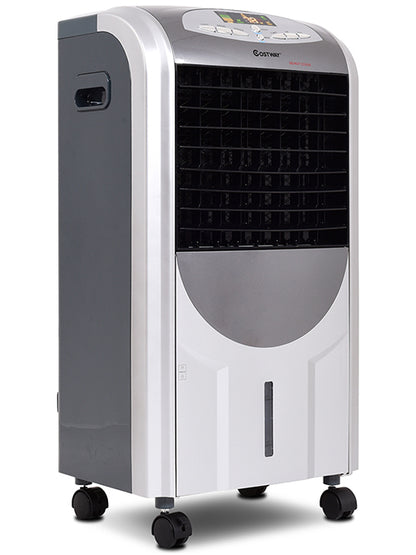 Portable Air Cooler Fan With Heater And Humidifier, Gray Air Coolers Gray at Gallery Canada