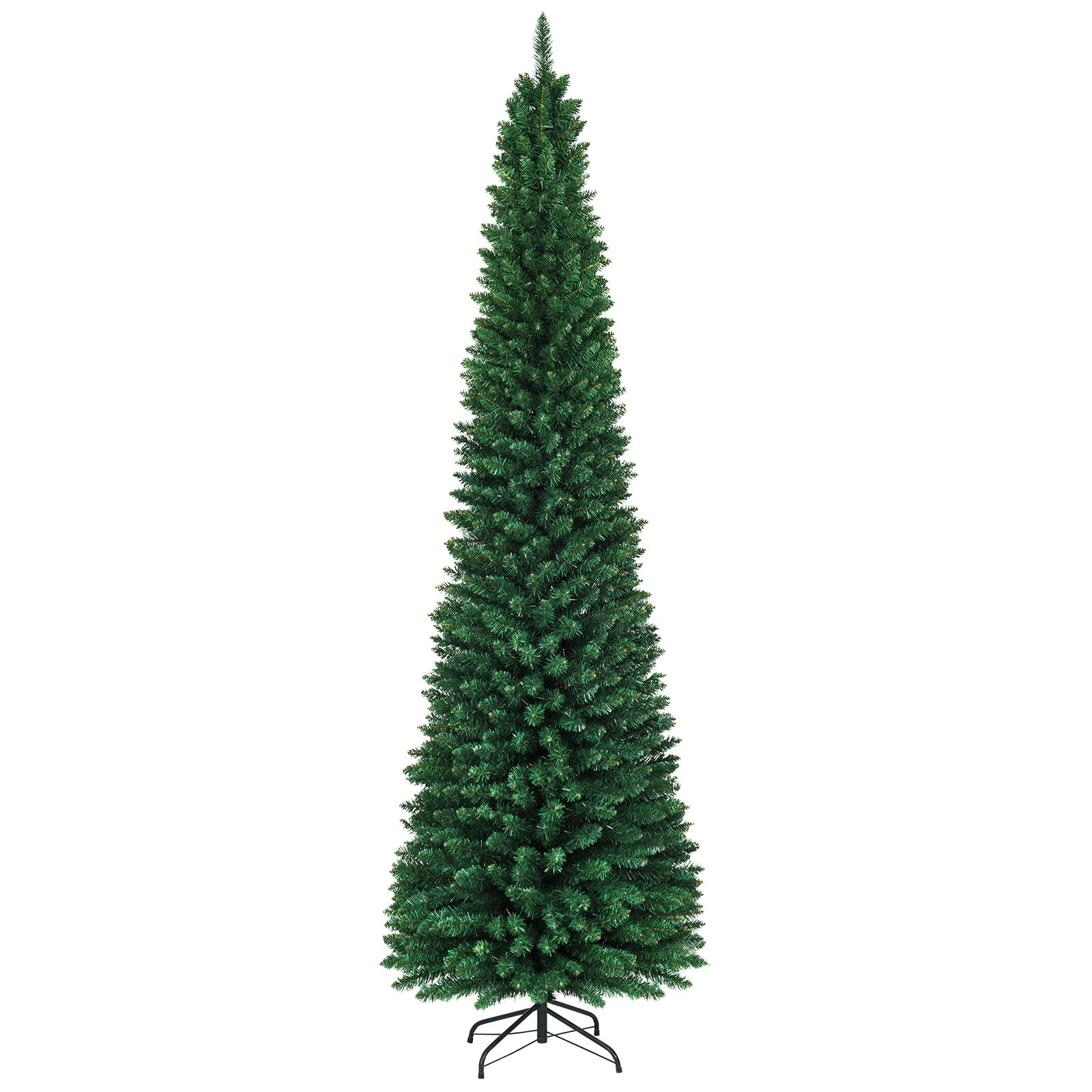 PVC Artificial Slim Pencil Christmas Tree-9', Green Christmas Tree 9 ft at Gallery Canada