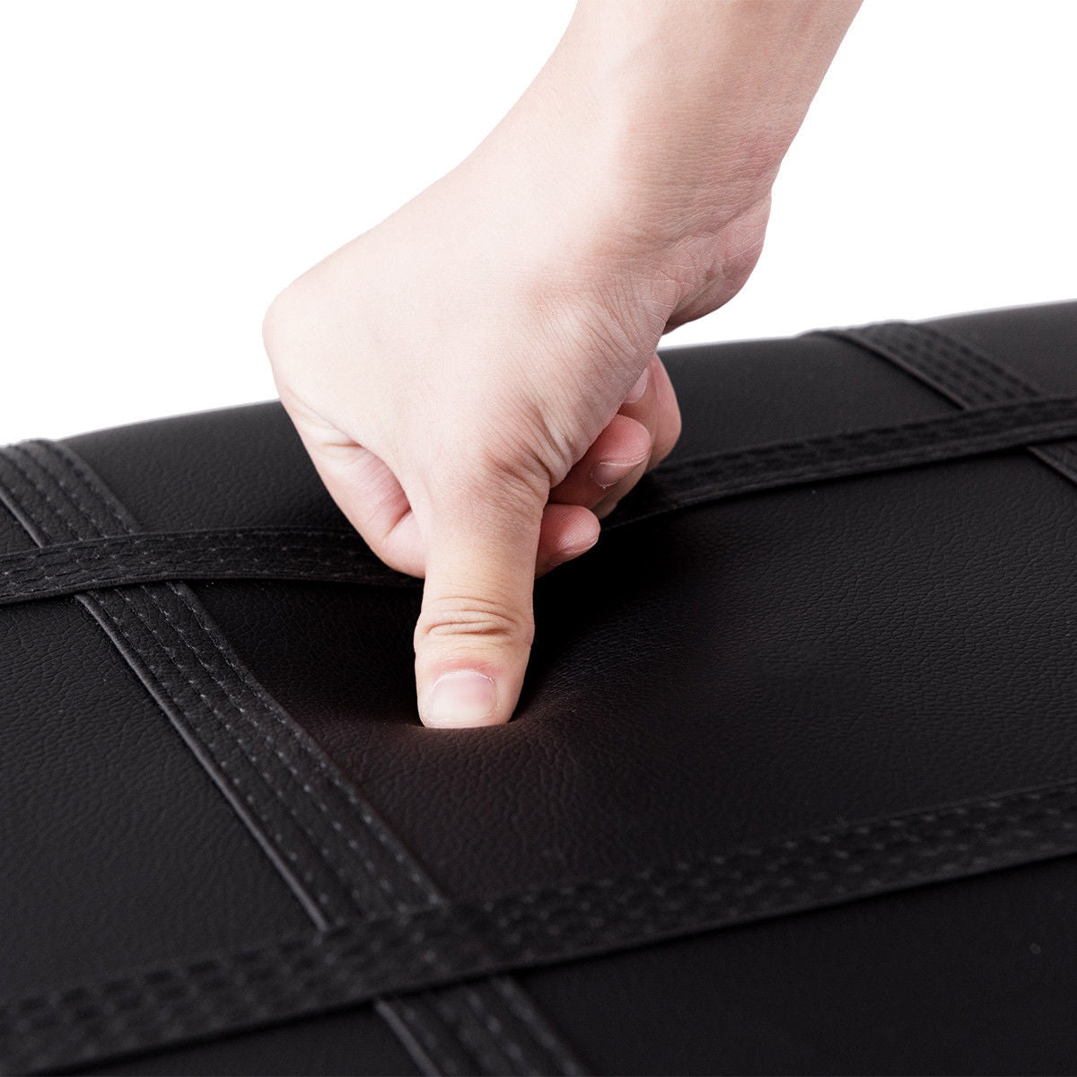 Solid Wood PU Leather Piano Double Duet Keyboard Bench, Black Pianos & Keyboards at Gallery Canada
