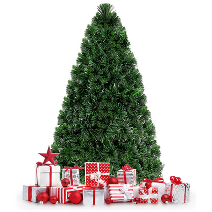 Artificial Pre-Lit Fiber Optic PVC Christmas Tree-5 ft, Green Christmas Tree at Gallery Canada