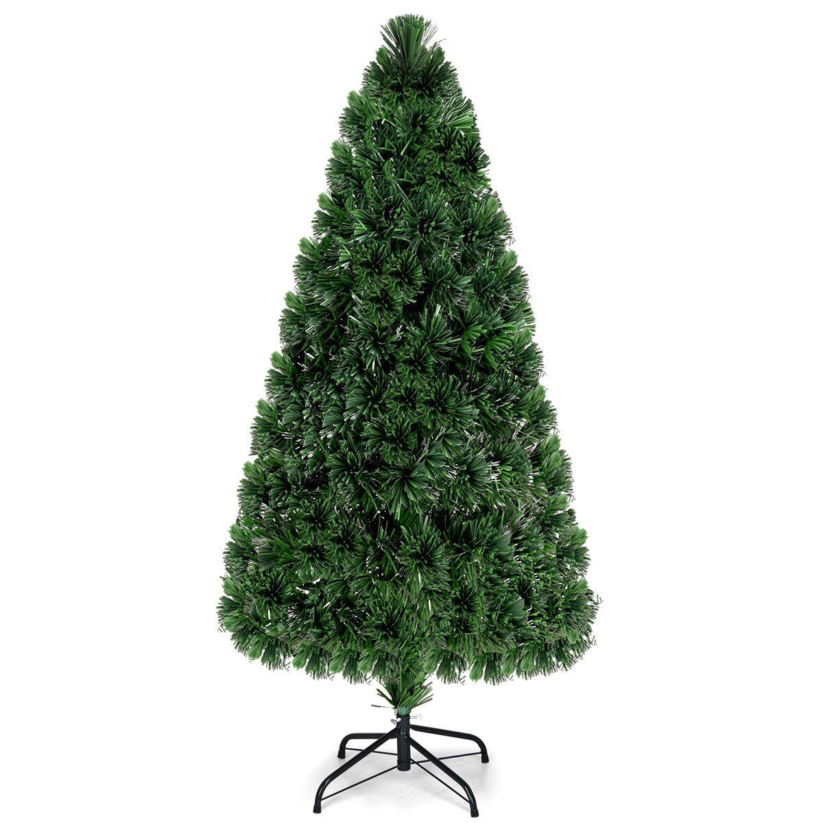 Artificial Pre-Lit Fiber Optic PVC Christmas Tree-5 ft, Green Christmas Tree at Gallery Canada