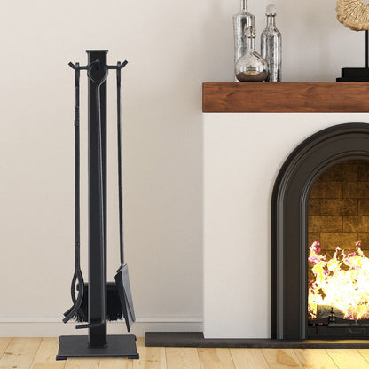 5 Pieces Fireplace Iron Fire Place Tool Set , Black Fireplace Tools at Gallery Canada