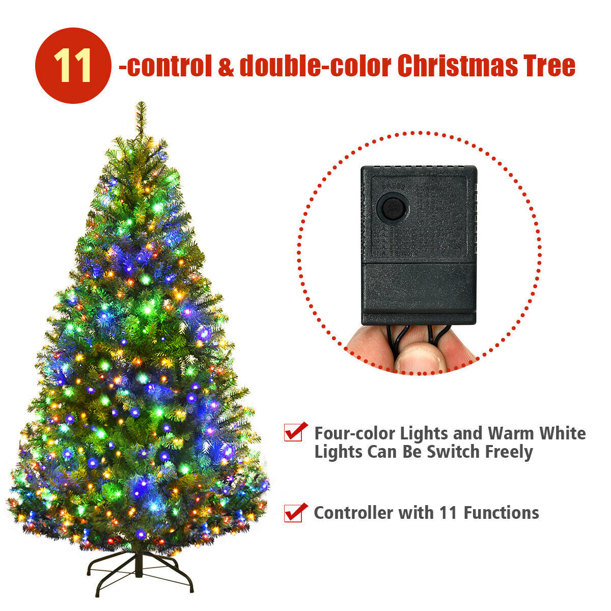 Artificial Hinged Christmas Tree, 5 ft, Green Christmas Tree at Gallery Canada