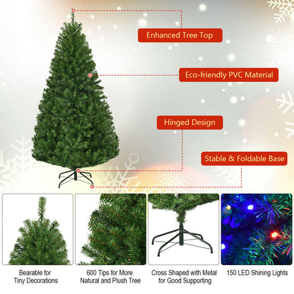 Artificial Hinged Christmas Tree, 5 ft, Green Christmas Tree at Gallery Canada