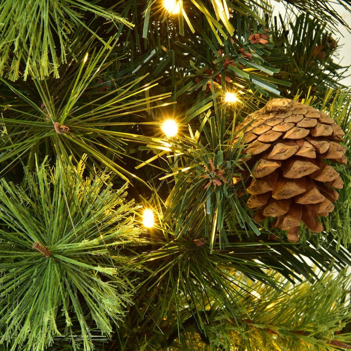 3'/4'/5' LED Christmas Entrance Tree w/ Red Berries Pine Cones-4', Green Christmas Tree at Gallery Canada