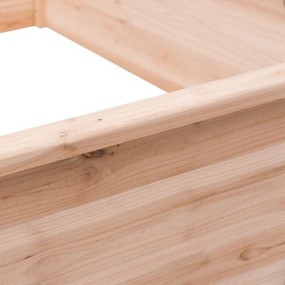 Wooden Square Garden Vegetable Flower Bed, Natural Raised Garden Beds at Gallery Canada