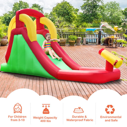 Inflatable Water Slide Bounce House with Climbing Wall and Jumper without Blower Bounce House at Gallery Canada