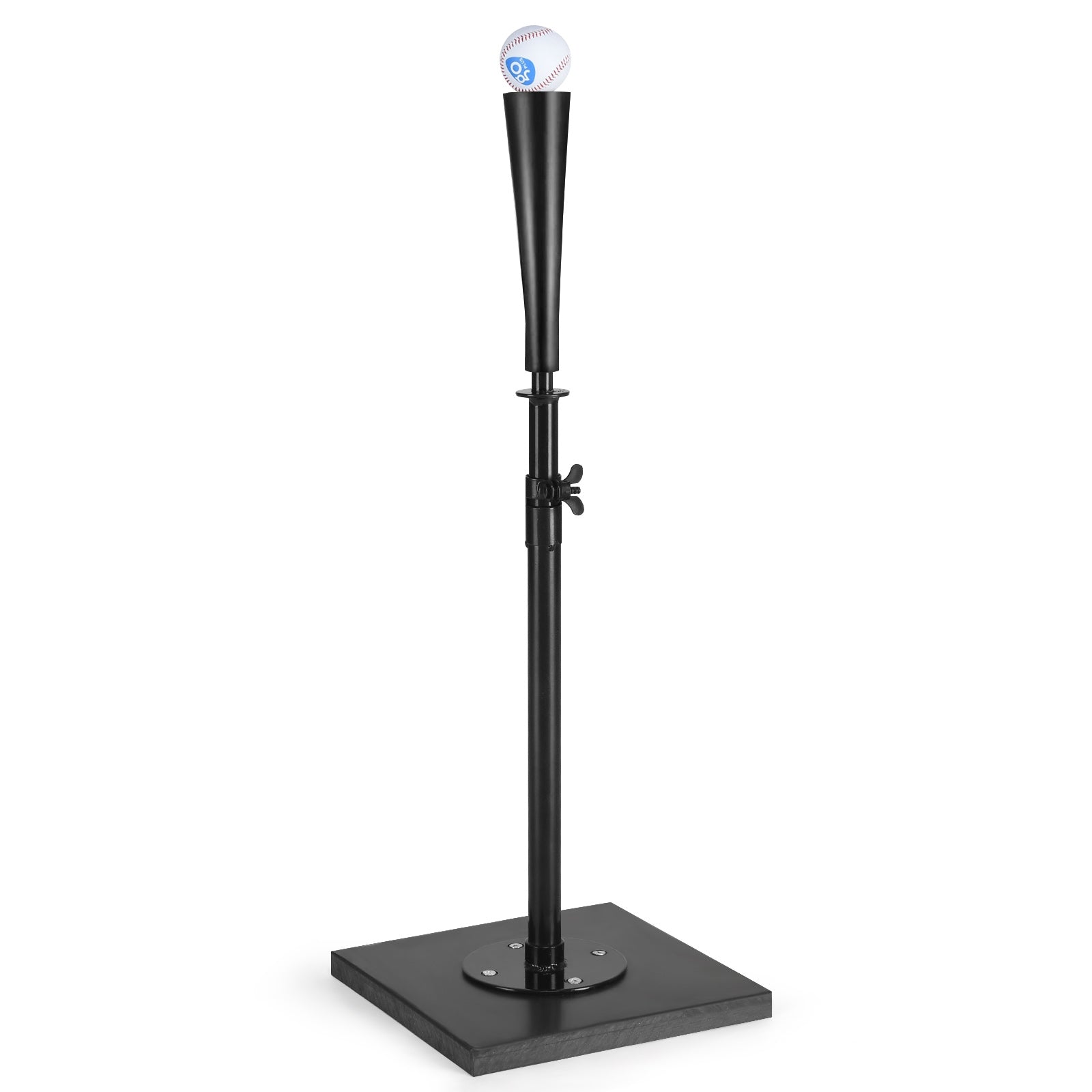 36 Inch Adjustable Heavy Duty Batting Tee for Baseball, Black Sport Equipments at Gallery Canada