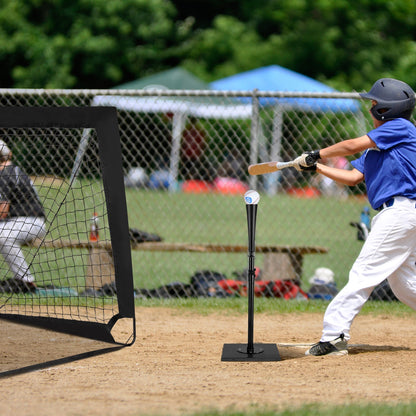 36 Inch Adjustable Heavy Duty Batting Tee for Baseball, Black Sport Equipments at Gallery Canada
