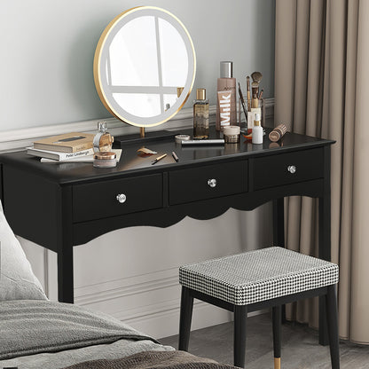 Hall table Side Table w/ 3 Drawers, Black Console Tables at Gallery Canada