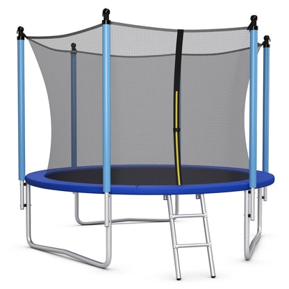 Outdoor Trampoline, 15 ft, Safety Closure Net, Multicolor