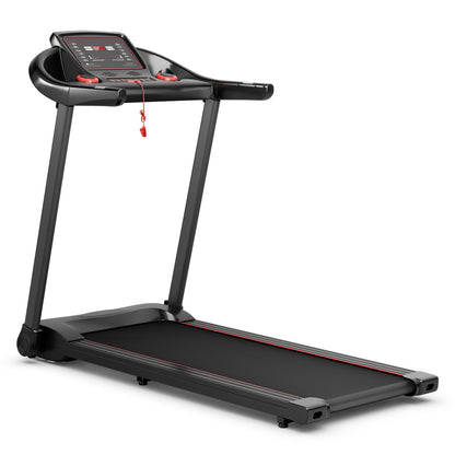 2.25HP Electric Running Machine Treadmill with Speaker and APP Control, Red Treadmills at Gallery Canada