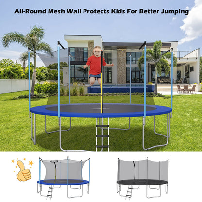 14Ft Replacement Weather-Resistant Trampoline Safety Enclosure Net, Black Trampoline Accessories at Gallery Canada