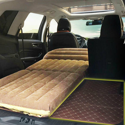 Inflatable SUV Air Backseat Mattress Travel Pad with Pump Camping and Pillow, Yellow Air Mattresses & Sleeping Bags at Gallery Canada
