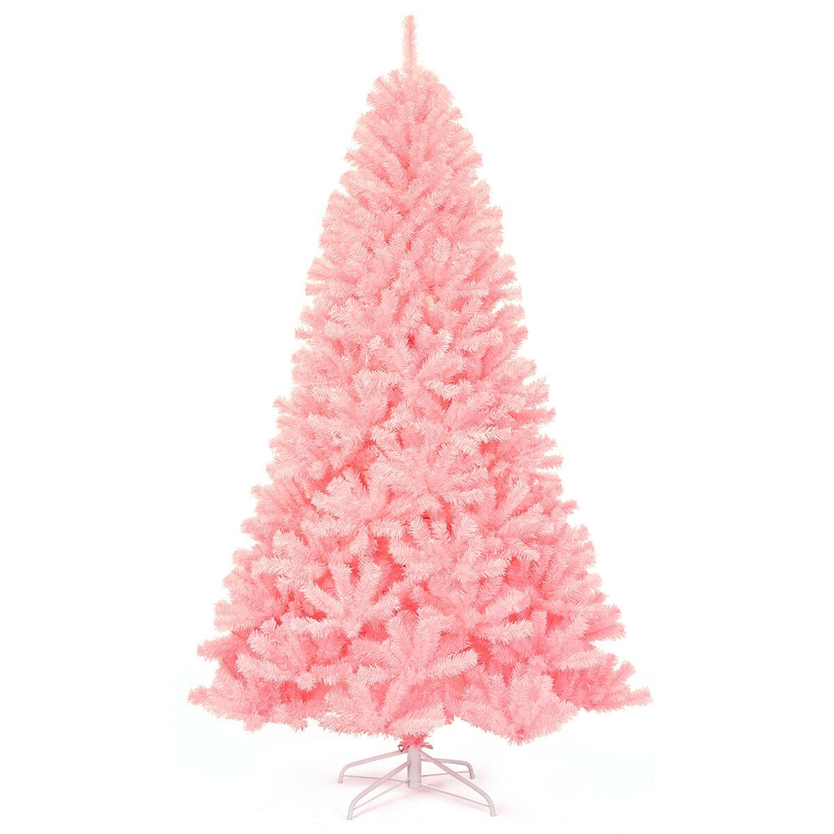 7.5 Feet Artificial Christmas Tree, Fir, Pink
