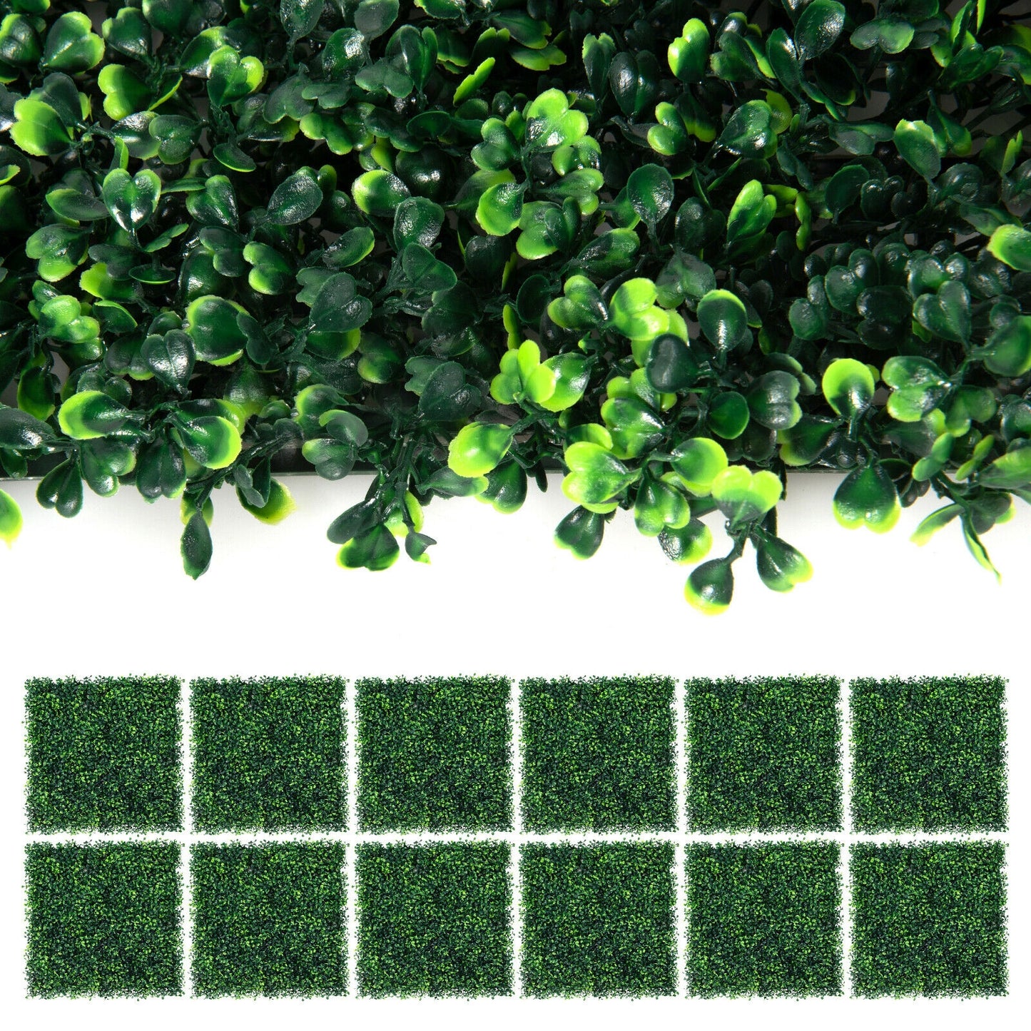 12 Pieces Artificial Boxwood Panels for Wedding Decor Fence Backdrop, Green Decorative Fencing & Flooring at Gallery Canada