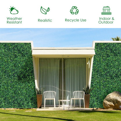 12 Pieces Artificial Boxwood Panels for Wedding Decor Fence Backdrop, Green Decorative Fencing & Flooring at Gallery Canada