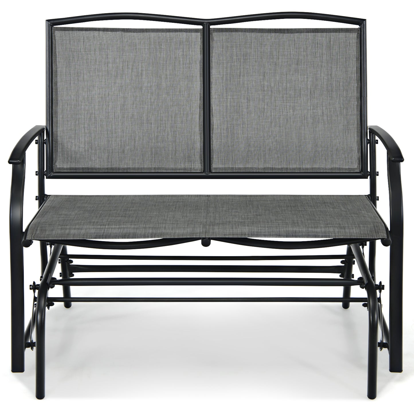Iron Patio Rocking Chair for Outdoor Backyard and Lawn, Gray Patio Rocking Chairs & Gliders at Gallery Canada