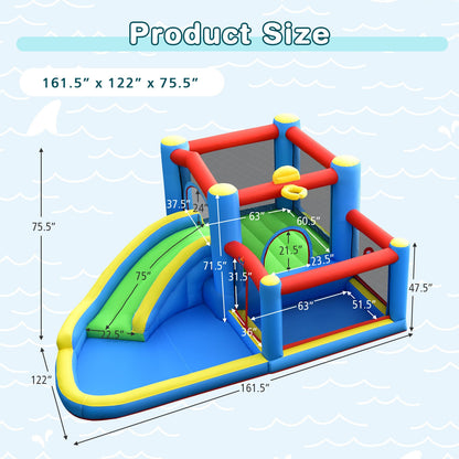 Inflatable Kids Water Slide Bounce Castle with 480W Blower Bounce House at Gallery Canada