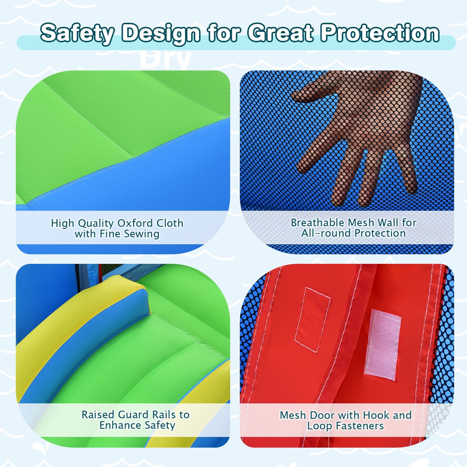 Inflatable Kids Water Slide Bounce Castle with 480W Blower Bounce House at Gallery Canada