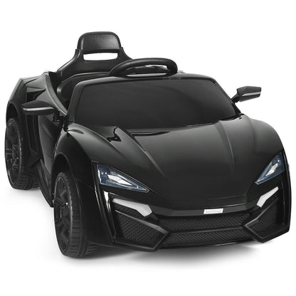 12V 2.4G RC Electric Vehicle with Lights, Black Powered Ride On Toys at Gallery Canada