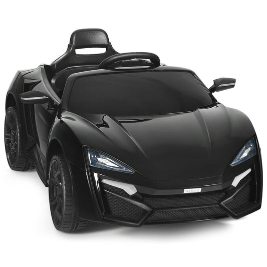 12V 2.4G RC Electric Vehicle With Lights, Black Powered Ride On Toys Black at Gallery Canada