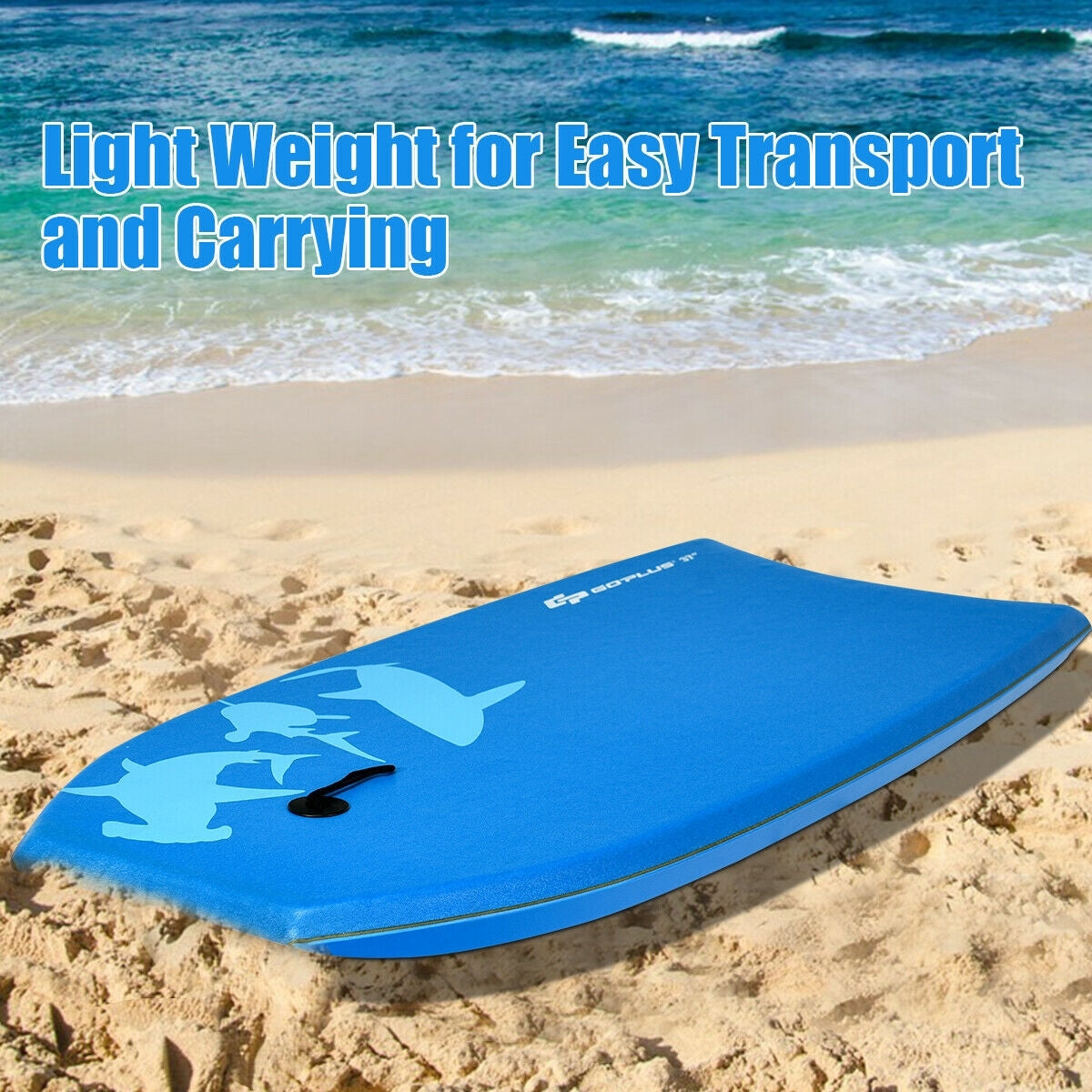 Lightweight Bodyboard, EPS Core, M Size, Blue Surfing at Gallery Canada