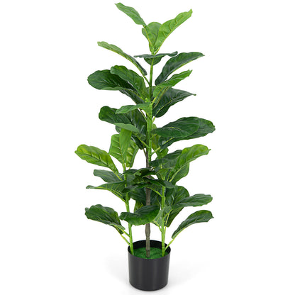 2-Pack Artificial Fiddle Leaf Fig Tree for Indoor and Outdoor, Green Faux Plants at Gallery Canada
