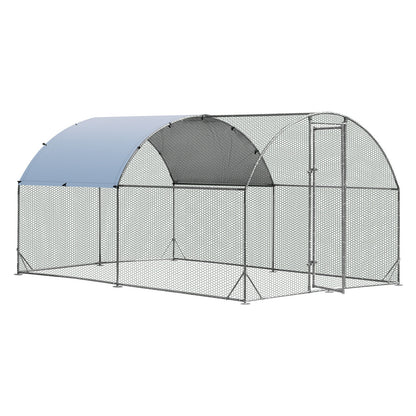 6.2 Feet/12.5 Feet/19 FeetLarge Metal Chicken Coop Outdoor Galvanized Dome Cage with Cover-M, Black Chicken Coops at Gallery Canada