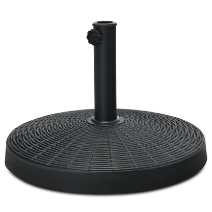 49 LBS Patio Resin Umbrella Base Stand for Outdoor, Black Outdoor Umbrella Bases at Gallery Canada