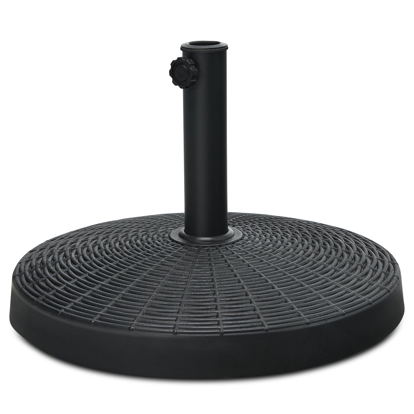 49 LBS Patio Resin Umbrella Base Stand, Outdoor, Black Outdoor Umbrella Bases at Gallery Canada