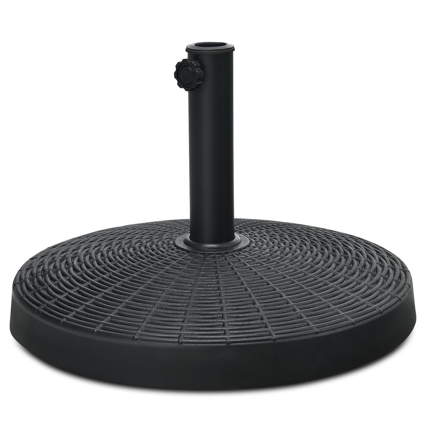 49 LBS Patio Resin Umbrella Base Stand, Outdoor, Black Outdoor Umbrella Bases at Gallery Canada