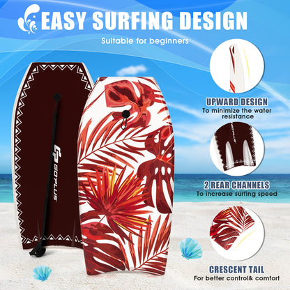 41 Inch Lightweight Surfboard, EPS Core With Fin, Red Surfing at Gallery Canada