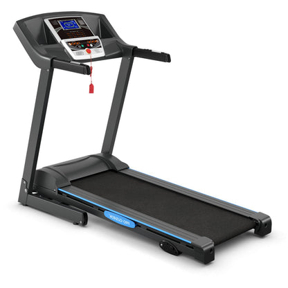 2.25 HP Folding Electric Treadmill, LCD Display, Black Treadmills Black at Gallery Canada