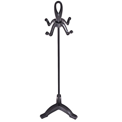 5 Pieces Rustic Heavy Duty Compact Wrought Iron Fireplace Tools Set, Black Fireplace Tools at Gallery Canada